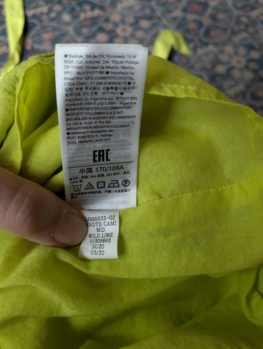 Gap Lime Green Midi Dress - Picture 8 of 9